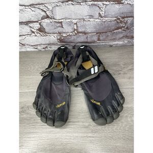 Vibram FiveFingers Black Synthetic Barefoot Running Shoes Men’s Sz 46EU/12.5M US